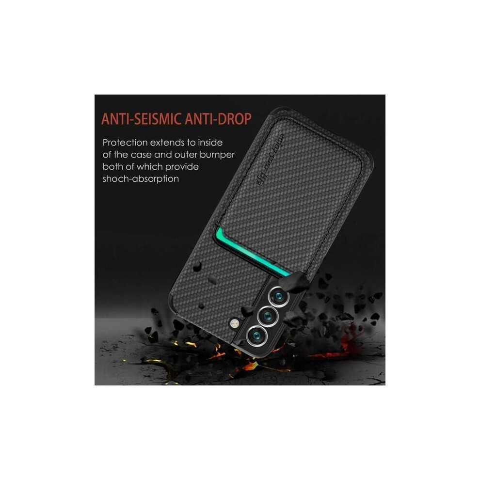 Samsung S23 Fe Shockproof Case With Magnetic Card Holder 962125199857