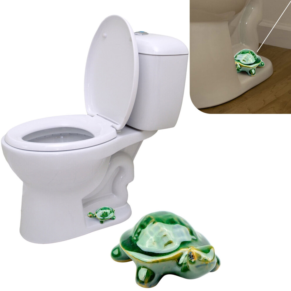 Flohua Ceramic Toilet Cover Sea Turtle Design 1 Pack 940684121175