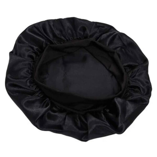 Sleep Cap Satin Black One Size 1