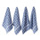 Πετσέτα πιάτων DII Stonewash Blue Solid Window Paint Terry 4 τεμάχια 16x26 1