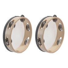 Musical Tambourine 7 Inch Round Percussion 2 Pack
