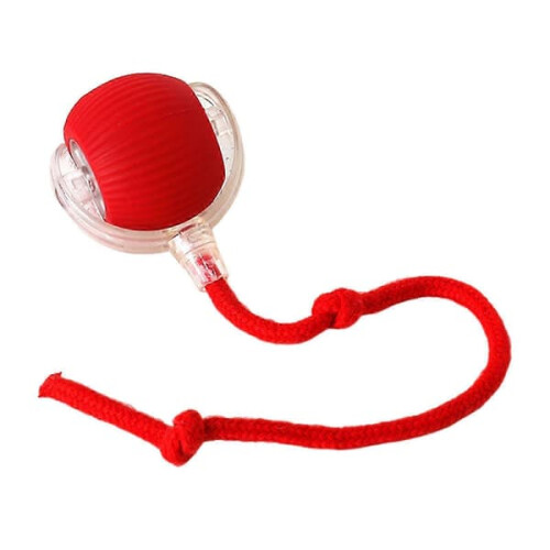 Automatic Cat Ball Toy with Obstacle Avoidance Red