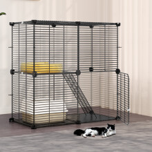 Dextrus 2-Tier Cat Cage for Indoor Outdoor Use