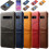Samsung S10+ leather case with card slot - Red 1
