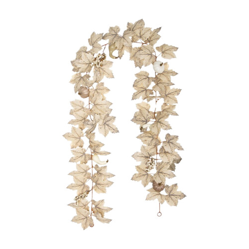 Artificial Leaf Garland Rattan Pumpkin Maple 3m