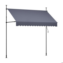Store Manuel sans Perçage-Duoku-Auvent Rétractable de 250 cm pour Terrasse et Balcon, Équipé d'une Manivelle, Hauteur Ajustable