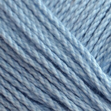 Mercerized Cotton Crochet Yarn Light Blue One Size