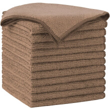 50pcs Microfiber Cleaning Cloths (12"x12"), Soft Absorbent Lint-Free Rags for Cars, Windows, Kitchen & Home – Compatible with All Surfaces