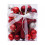 Mini Christmas Balls Ornaments Pink 30 pcs 3 cm 1