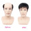 Men's short hairpieces natural black wig system 4