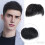 Men's short hairpieces natural black wig system 5