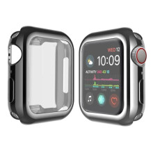 Heltäckande fodral kompatibelt med Apple Watch med Apple Watch 4/5/6/SE skärmskydd 40 mm SVART Svart