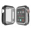 Capa com cobertura total compatível com Apple Watch 4/5/6/SE com protetor de tela, 40 mm, preta. 1