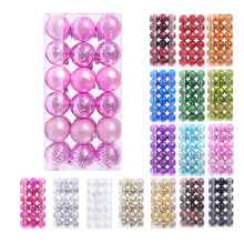 Pink Christmas Tree Ornaments 36pcs 1.57 inch