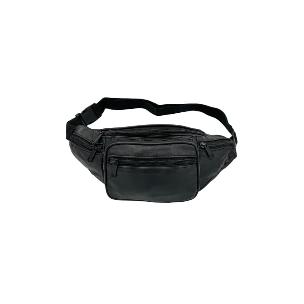 Leather Waist Bag One Piece Black 962125375770