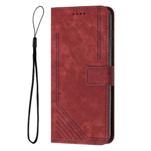 Magnetic Leather Case for Sony Xperia 1 IV Red 2