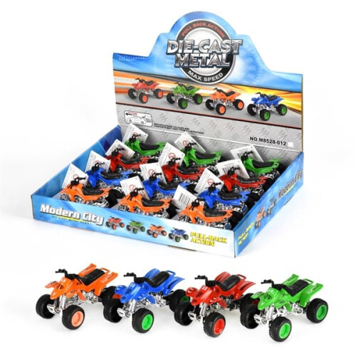 Robetoy Pullback ATV Quad Bike 9cm Blue