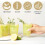 Premium thick plastic glasses with gold glitter 285ml 50 pcs 3