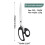 Scissors Stainless Steel Plastic Handle Large Black 1