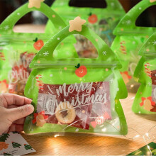 Christmas treat bags zip-seal 10 pack