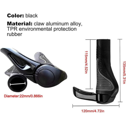 Bicycle Handlebar Grips Ergonomic 1 Pair 1