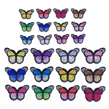 Butterfly iron-on applique 24 pcs