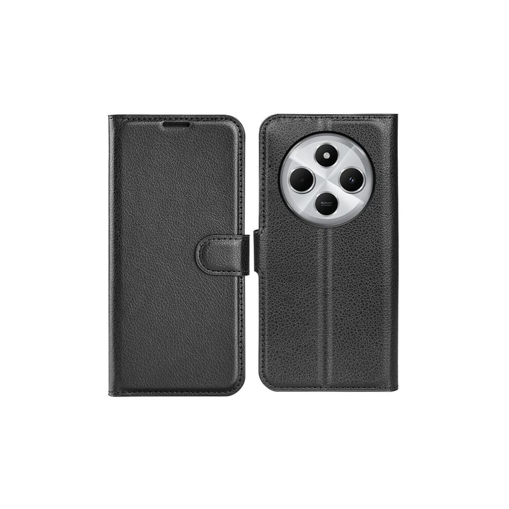 Xiaomi Redmi 14C Case Litchi Leather Black 962125371086