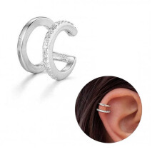 Helix piercing earring cuff no-piercing silver
