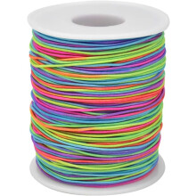Elastic Beading Cord 1mm Rainbow Stretch Thread for Jewelry