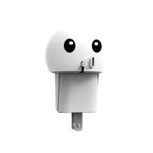 Ochraniacz na Kabel Silikonowy do Ładowarki i Kabla Danych, Silikonowy Adapter Zasilający, Organizer Podróżny z Motywem Kreskówki, Biały
