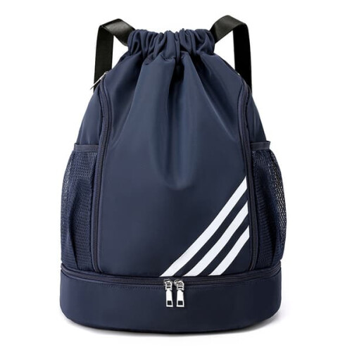 Sports backpack waterproof navy blue large capacity