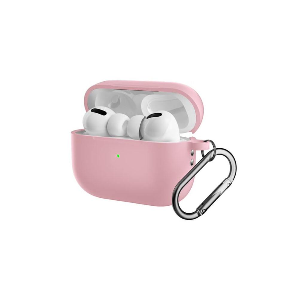 Silicone Airpods Pro 2 Case With Carabiner Pink 962125372250