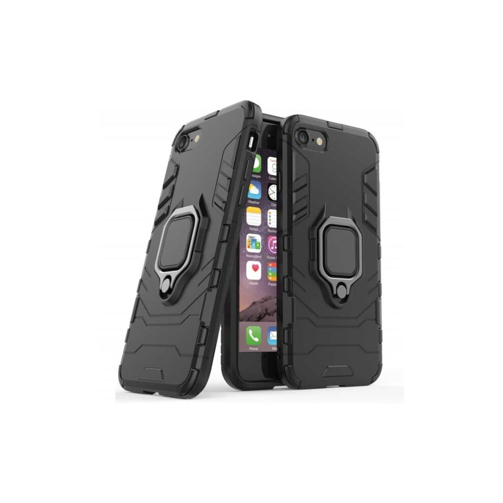 Iphone Se 2020 2022 Shockproof Case With Ring Holder Black 900223009241