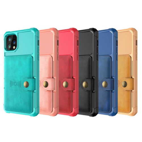 iPhone 11 Pro smooth case with card slot red 1