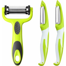 Vegetable Slicer Stainless Steel 3-Piece Rotating