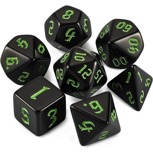 D&D Polyhedral Dice Set 7 pcs