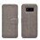 Samsung Galaxy S8+ wallet case grey 1