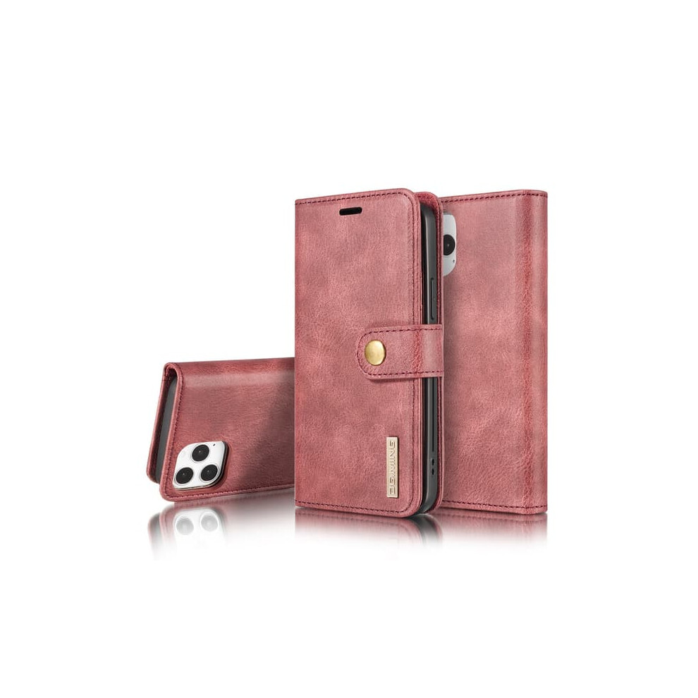 Dg.ming Magnetic Wallet For Iphone 13 Mini 2-In-1 Red 900223031785