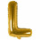 Ballon lettre doré 80 cm, grand L 1