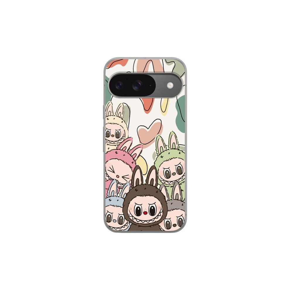 Google Pixel 9 Transparent Case With Monster Figure 900223031815