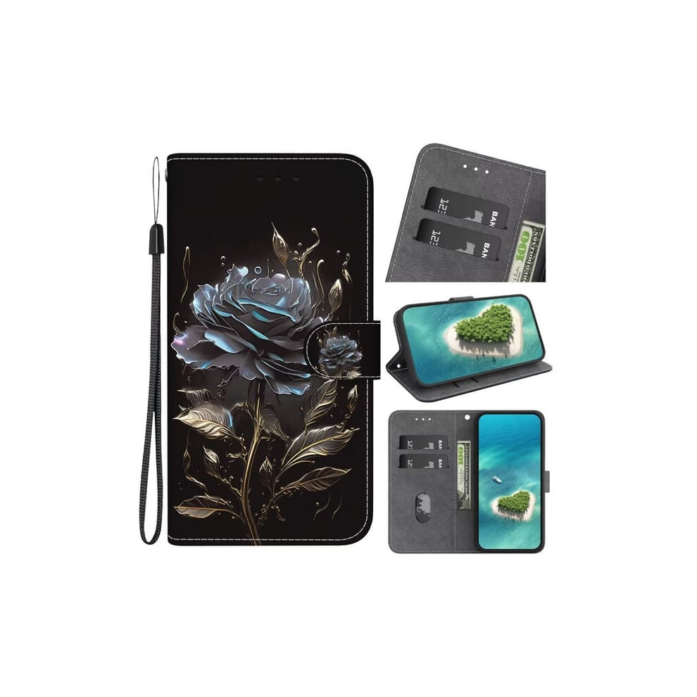 Wallet Case For Samsung Galaxy S20 Rose Black 962125378177