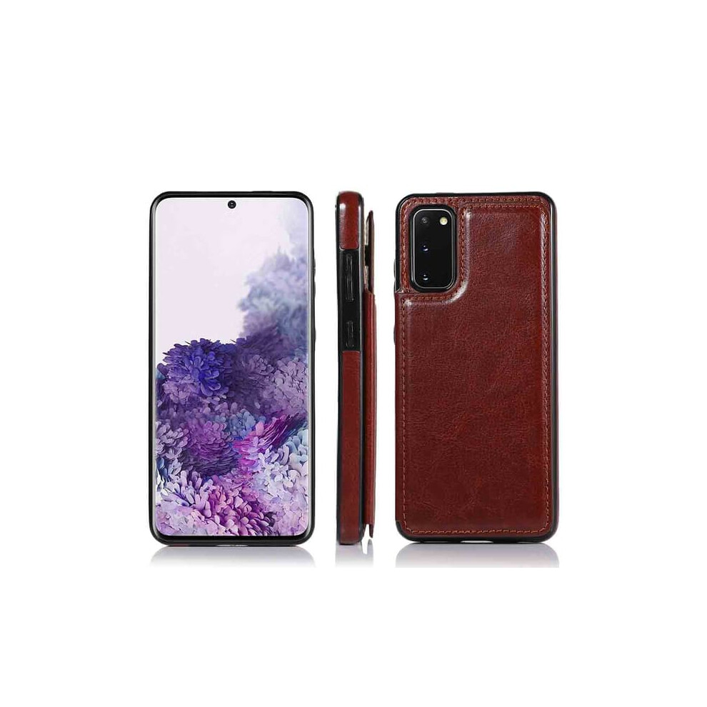 Card Holder Case For Samsung Galaxy S20 Fe Brown 900223020727