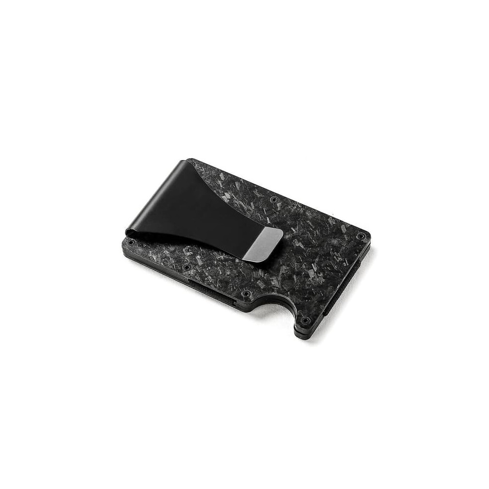 Carbon Fiber Card Holder Wallet Aluminum Rfid-Blocking 962125906684