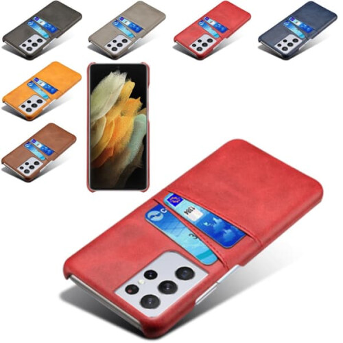 Samsung S21 Ultra phone case red protective with cutouts 2