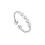 Anello antistress regolabile con perline rotanti Argento S 1