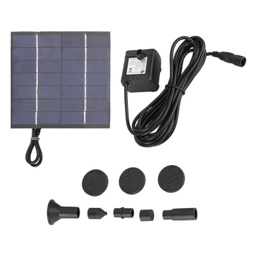 Solar submersible water pump with 14W panel 1