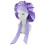 Silk Sleeping Hat for Curly Hair Purple 1