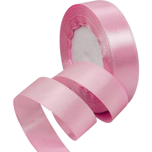 Satin Ribbon Pink 2cm x 22m