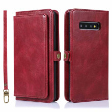 Wallet Case for Samsung Galaxy S10 Plus Red
