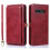 Wallet Case for Samsung Galaxy S10 Plus Red 1